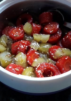 A picture of Instant Carrot Amla Murabba.