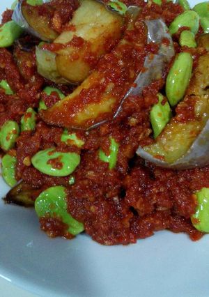 Foto resep sambel terong dan petai