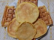 Una foto de waffles de yogurt