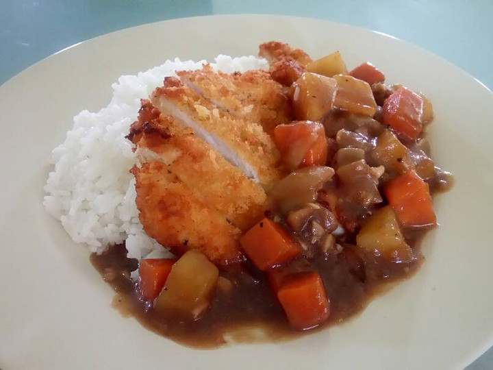 Cara Gampang Membuat Chicken katsu curry rice (ucu) Anti Gagal