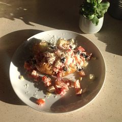 A picture of Tasty Quick leftovers Jacket Potato.