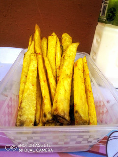 A picture of Crispy Golden Fried Yam.