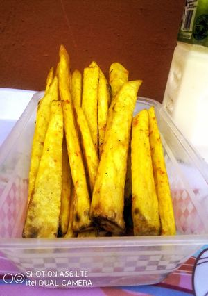 A picture of Crispy Golden Fried Yam.