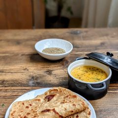 A picture of Ajwain Lachha Paratha.