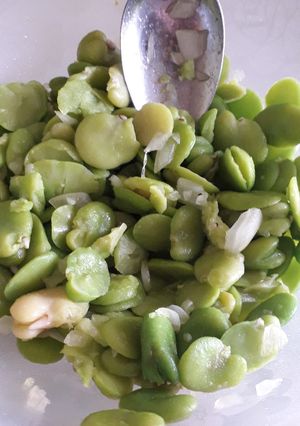 Una foto de Ensalada de habas