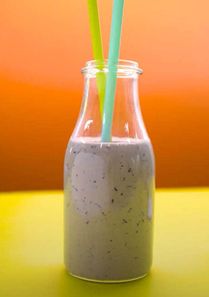 Una foto de Smoothie refrescante de arándanos