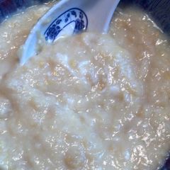 A picture of Creamed Corn Egg Drop Soup.