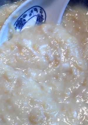 A picture of Creamed Corn Egg Drop Soup.