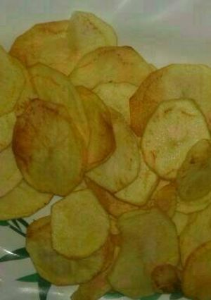 A picture of Home made crips.