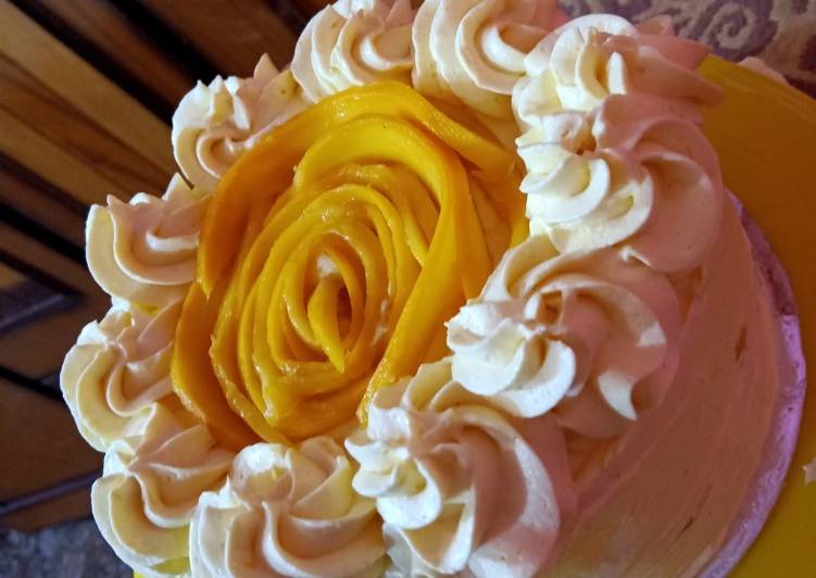 Recipe of Quick Mango 🥭 ice cake