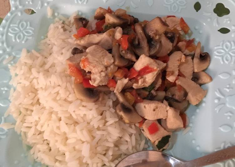 Recipe of Ultimate Balsamic chicken and mushrooms