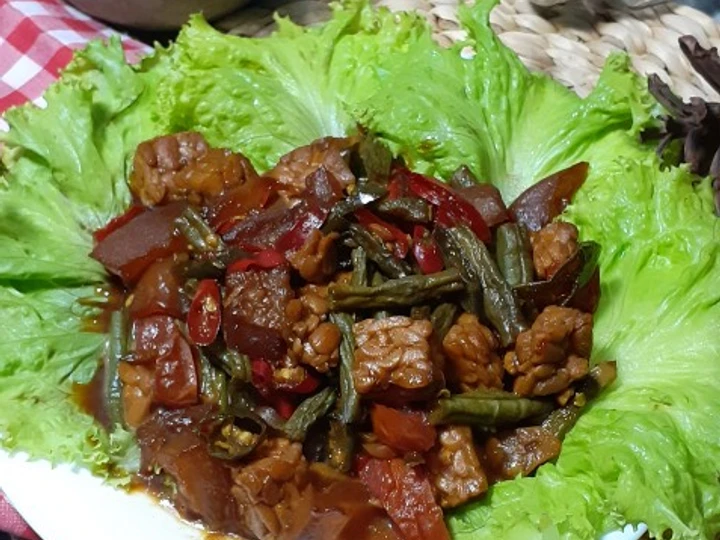 Langkah Mudah untuk Menyiapkan Resep Oseng kikil tempe kacang panjang yang Lezat Sekali Anti Ribet, Sempurna