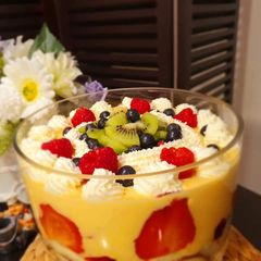 A picture of Fruit custard.