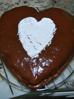 Una foto de Bizcocho de zanahoria con recubrimiento de chocolate especial