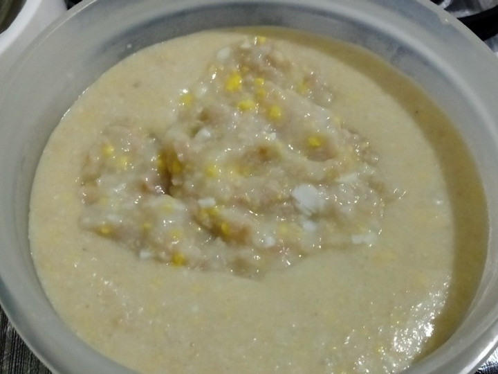 Bagaimana Membuat Bubur ayam dan telur *menu utama peningkat BB* MPASI 6-8 bulan yang Enak