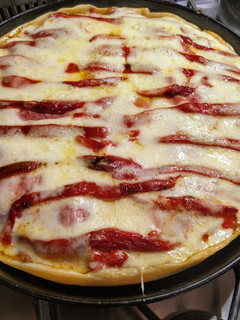 Una foto de Tarta de jamón y vegetales asados