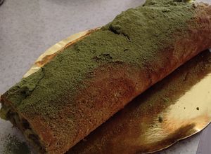 Una foto de Brazo de reina con té matcha