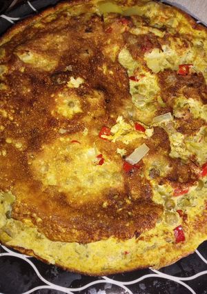 Una foto de Tortilla de arvejas