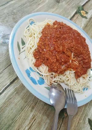 صورة لوصفة معكرونة بصوص البندورة
