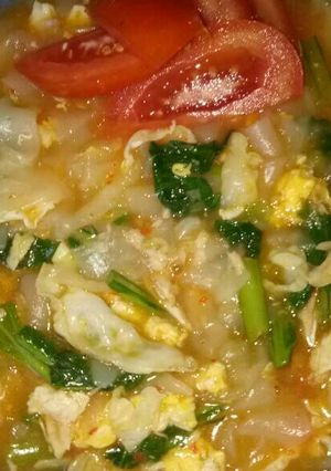 Foto resep Kwetiau rebus ala abang nasgor