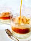 Affogato italiano de café con crema de whisky