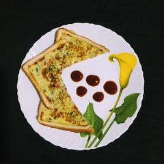 A picture of No Bread Veggie Egg Toast.