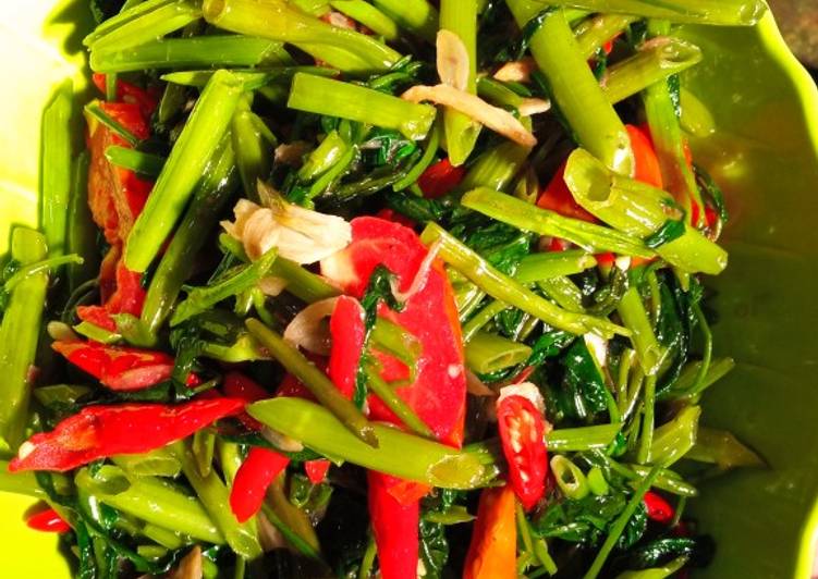 makanan Tumis kangkung terasi Anti Gagal