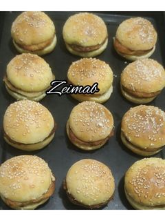 عکسی از دستور مینی نون همبرگر با پوره سیب زمینی