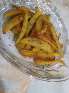 عکسی از دستور سیب زمینی سرخ شده رژیمی(رستورانی)