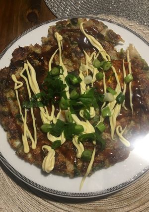 A picture of Okonomiyaki - sprouts (P5min, C10min).