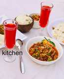 Coconut rice with shredded chicken
