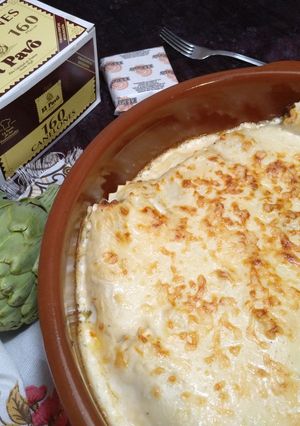 Foto principal de Canelones de butifarra catalana y alcachofas