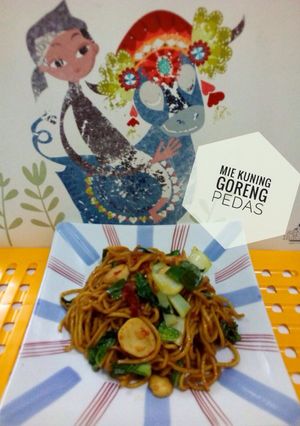 Foto resep Mie kuning goreng pedas #BikinRamadanBerkesan