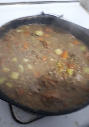 Una foto de Guiso de lenteja a la essen