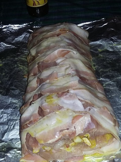 Una foto de Carré de cerdo relleno con salsa agridulce