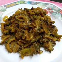 A picture of Karela Sabzi.