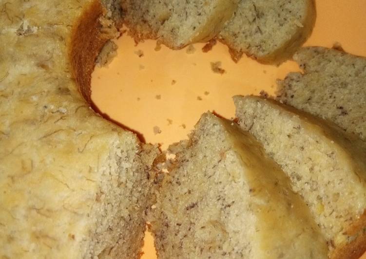 Bolu pisang lembuuuut, 1 telur