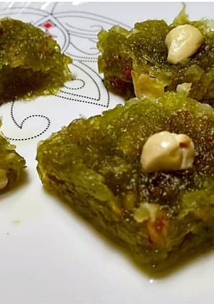 A picture of Lauki ki barfi.