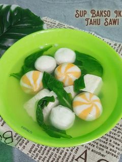 Foto resep Sup Bakso Ikan Tahu Sawi