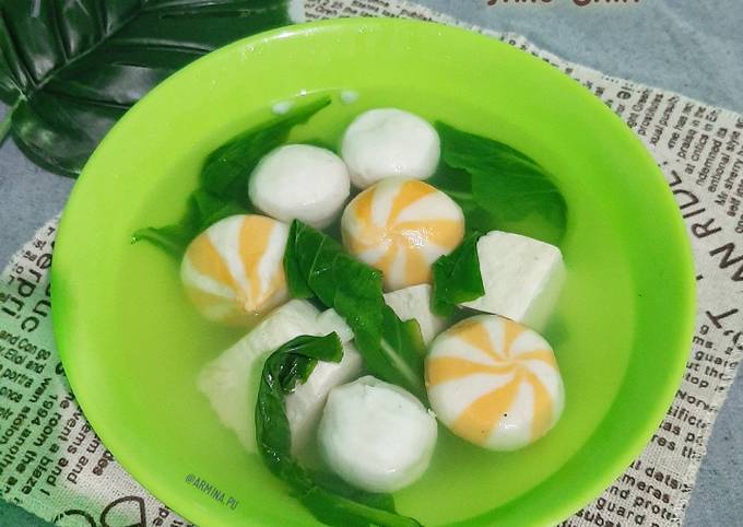 Resep Sup Bakso Ikan Tahu Sawi Oleh Armina Puji Utari Cookpad