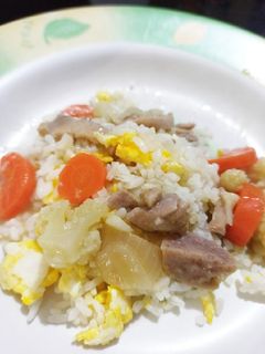 Foto resep Nasi siram ayam baso wortel kembang kol