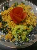 Urap mercon daun pepaya & kembang turi