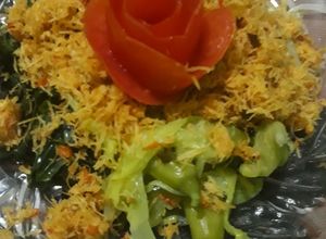 Foto resep Urap mercon daun pepaya & kembang turi