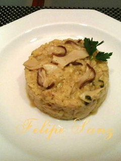 Una foto de Risotto de boletus