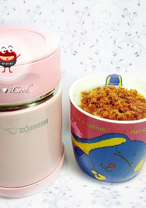 ♡宛の寶寶”食“堂 ✿ 悶燒杯快速煮粥超簡單 的食譜成品照片
