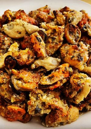 A picture of Baked Mussels.