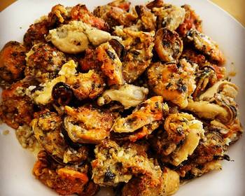 Easy Serving Recipe Baked Mussels Delicious Steady