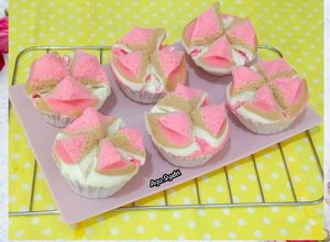 Foto resep Bolu Kukus Mekar Neapolitan (Tanpa Soda)