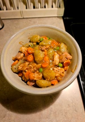 A picture of Chicken and Gnocchi Dumplings.