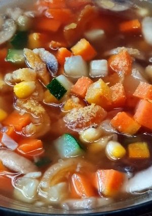 Foto resep Vegan Garlic Ginger Soup